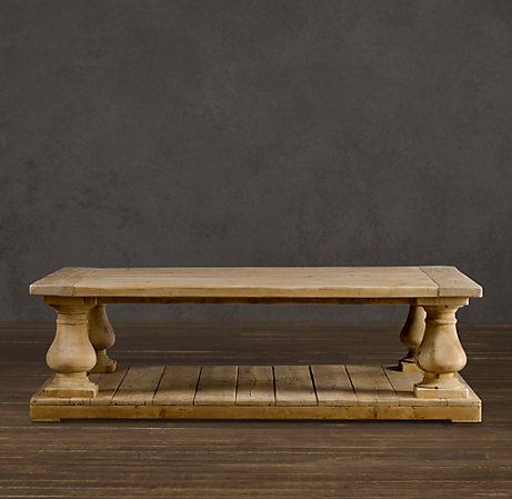 restoration hardware coffee table plans